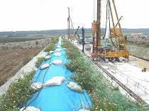 仲原地下ダム（モリガホ西部・ホグタ東部西）工事