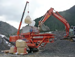 土質改良機を用いた固化・不溶化処理