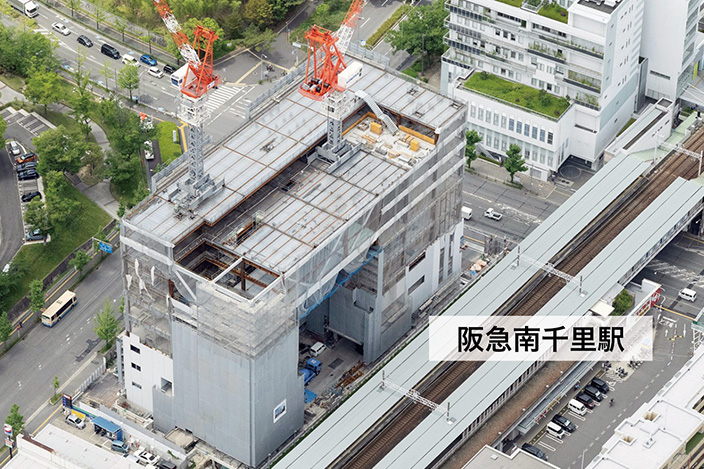 写真-1　上空からみた工事状況