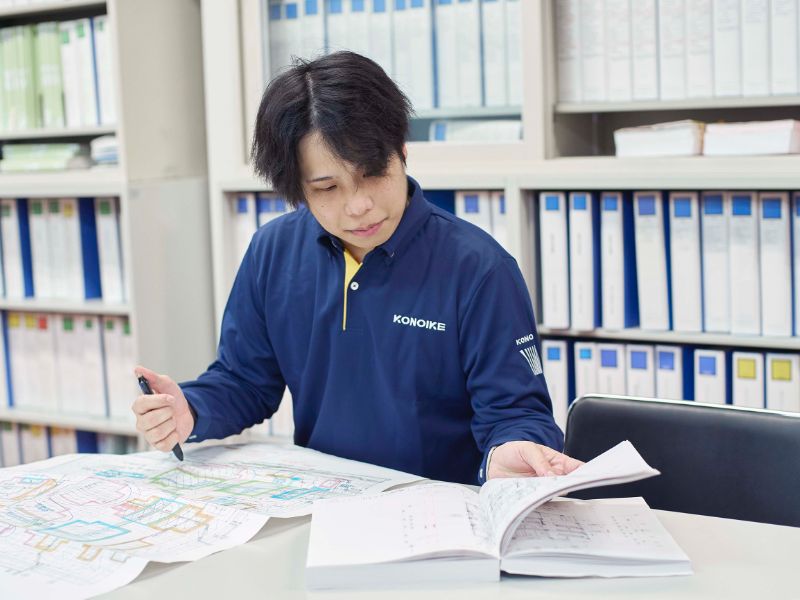 仕事の様子